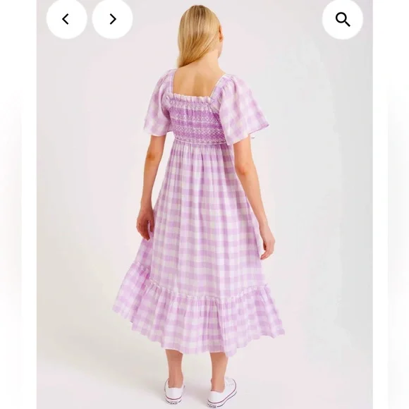 Pink City Prints Lilac Gingham Lolita Dress. S. EUC. - Picture 5 of 10